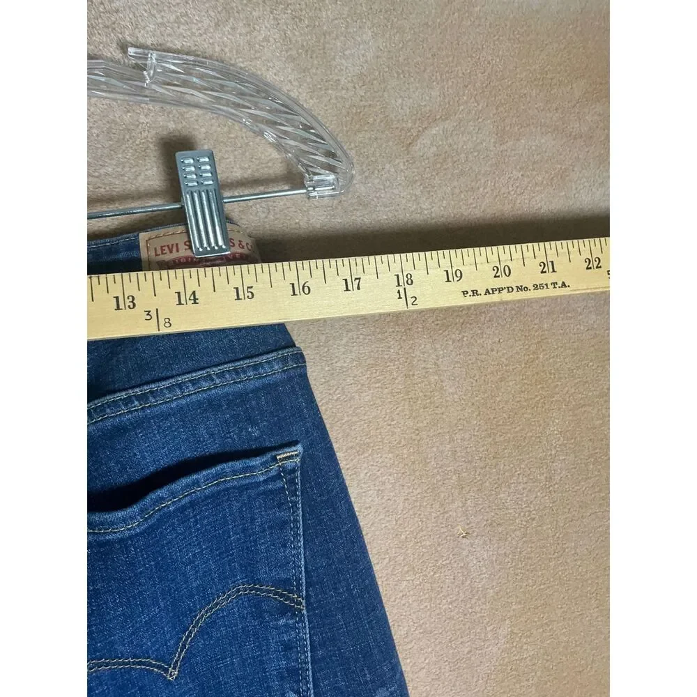Levi's 721 High Rise Skinny Jeans men's Size 34 Blue Denim‎